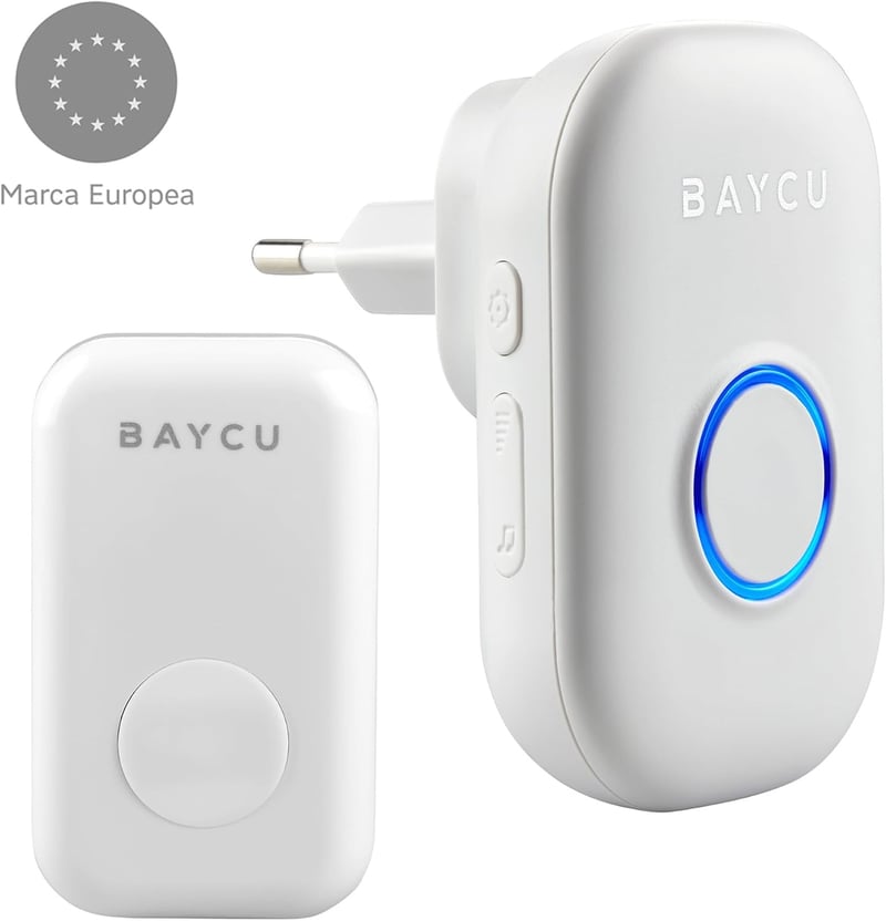 BAYCU Vezeték nélküli ajtócsengő 300m reichweite IP44 vízálló kültéri