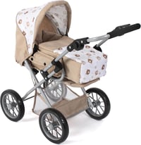 Bayer Chic 2000 Leni 3-in-1 Babakocsi - Bézs Macis Mintával, Állítható Magasságú Tolókarral, Összecsukható, 46 cm-es Babákhoz, 3 Éves Kortól 1