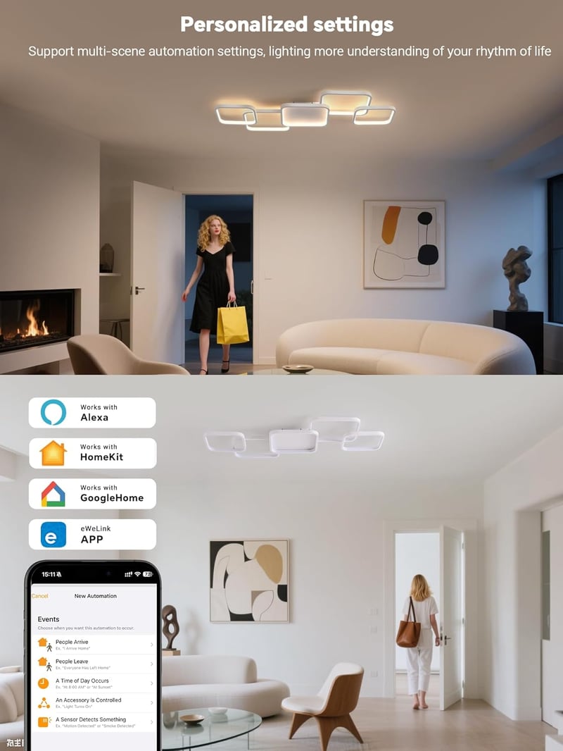 BAYHT LED Mennyezeti Lámpa 56W Dimmelhető 3000-6500K eWeLink App
