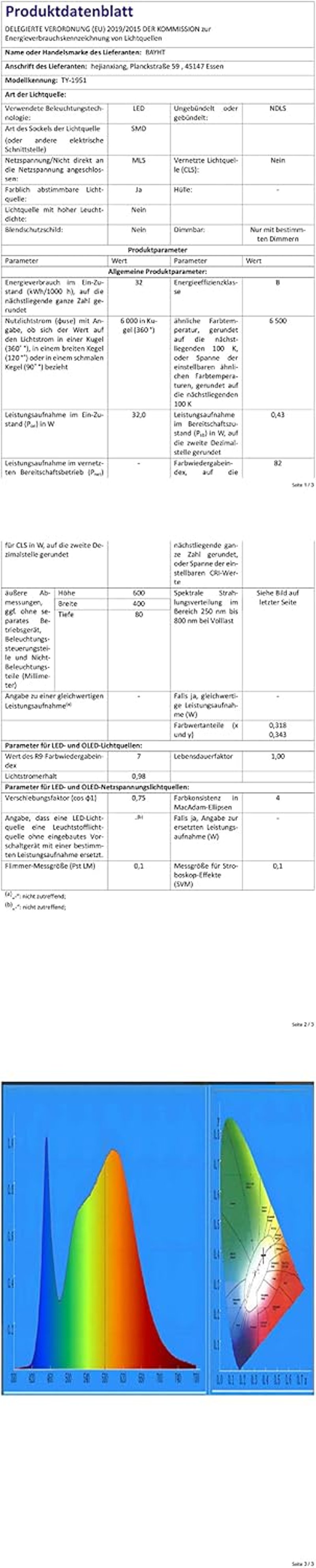 BAYHT LED mennyezeti lámpa dimmelhető távirányítóval, kerek, fekete-fehér, memória funkcióval