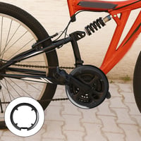 BaZuyunMd Kryt prevodníka na bicykel pre 42-44 zubov, univerzálny kryt reťaze na horský bicykel, plastový kryt prevodníka, čierny 6