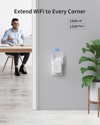 IOGIANT AC1200 WLAN Erősítő Dual Band 867Mbps 5GHz Wifi Repeater LAN Port 2