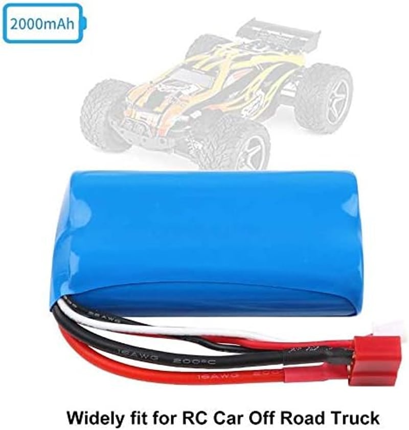 WLtoys RC terepjáró akkumulátor szett: 2db 7,4V Li-ion + USB töltő