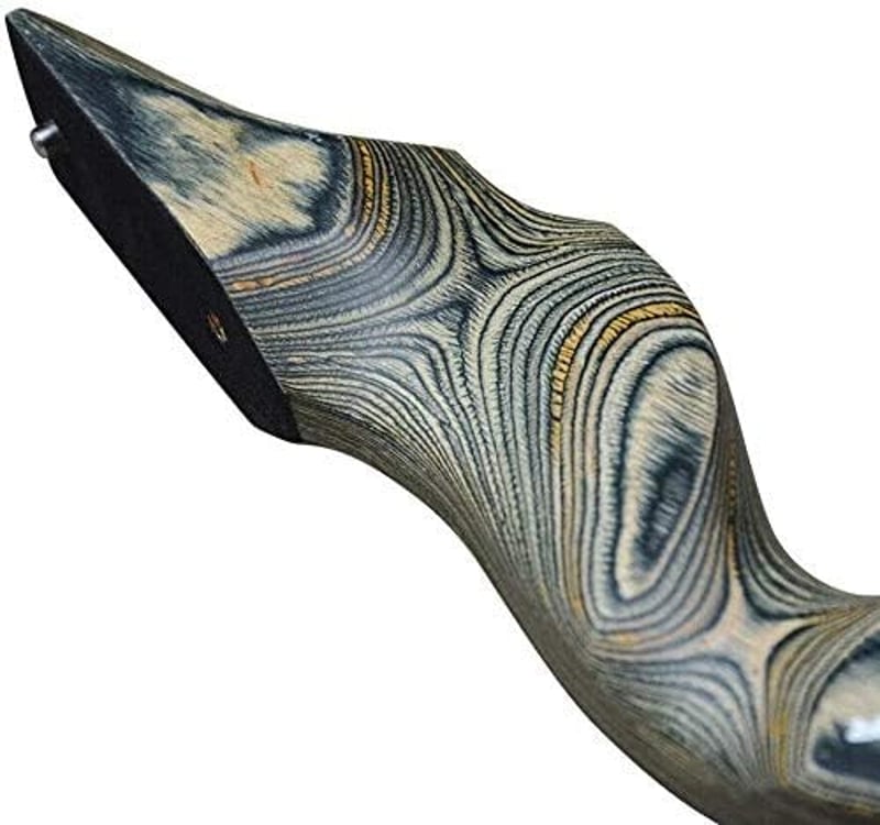 Obert Black Hunter 60" Professzionális Íjász Szétszerelhető Reflex Íj Szett 20-60 Font Jobbkezes Fa Markolattal Vadászathoz és Sporthoz