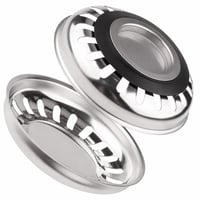 AONAT Set 2 site pentru scurgerea chiuvetei – Filtru de scurgere din oțel inoxidabil 80 mm pentru chiuvetă de bucătărie — fără șurub (stare: vezi a 2-a poză) 1