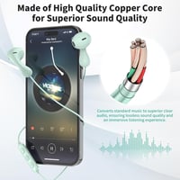 Samsung A34 5G USB-C fülhallgató mikrofonnal, iPhone 15 Pro és Galaxy A55 kompatibilis 2