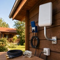 Súprava pre príjem TV: zosilňovač s 5G filtrom + anténa + 3m kábel + konektor + držiak 1