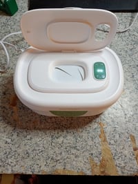 Încălzitor pentru șervețele umede Momcozy cu model floral, recipient de mare capacitate, 4 moduri de încălzire, încălzire uniformă, cu lumină de veghe, verde 3