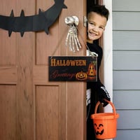 Vicces Halloween-i Fa Ajtótábla Szett - 2 db Szellemes Dekoráció 5