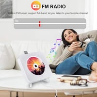 Qoosea Hordozható CD Lejátszó Bluetooth HiFi Hangszóróval - Falra Szerelhető Zenelejátszó FM Rádióval, Távirányítóval és MP3 Csatlakozóval 5