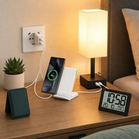 Noćni set za punjenje: 1x zidna utičnica + 1x 15W postolje + 1x MagSafe novčanik + 1x USB lampa + 1x sat 1