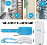 BRUSHYZ Reluxa Tisztító Kefe - Római Rolók Külső-Belső Tisztítására - Ergonomikus Kék Nyéllel, 2 Mosható Párnával, 180g 5