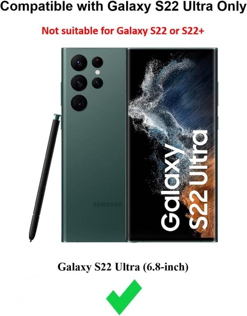 Samsung Galaxy S22 Ultra 5G RFID-védett bőrtok kártyatartóval