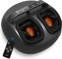RENPHO Shiatsu lábmasszírozó készülék fűtéssel, távirányítóval - Fekete 1