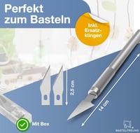 Bastelfreund Prémium Szike Készlet 10 Pótpengével - Éles Barkácskés Modellezéshez 5