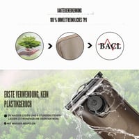 BBAIYULE Hydratačný vak 2 l, BPA-free a bez pachute, s izolovaným obalom a kefkou, 2 otvory, vhodný na beh, čierny 6