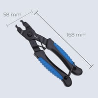 BBB BTL-77 LinkFix kliešte na montáž a demontáž spojky reťaze pre 7-12 rýchlostné cestné a horské bicykle 7