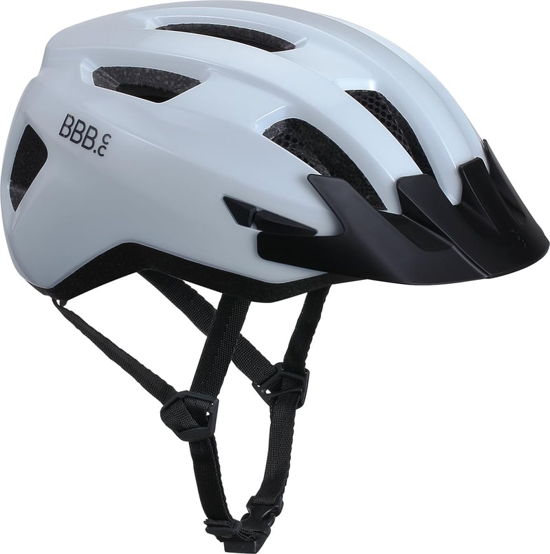 Cască de ciclism BBB Cycling Condor 2.0 BHE-173 pentru MTB și cursieră, cu cozoroc detașabil, alb lucios, mărimea M (52-58 cm)