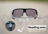 Športové okuliare BBB Cycling Impulse Reader BSG-64PH s dioptrickou časťou pre ďalekozrakých +2,5 dioptrie, matná čierna – mierne poškodené 3