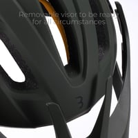 Cască de ciclism BBB Dune 2.0 BHE-22T cu cozoroc detașabil și husă, verde măsliniu mat, mărimea M (53-58 cm) 5