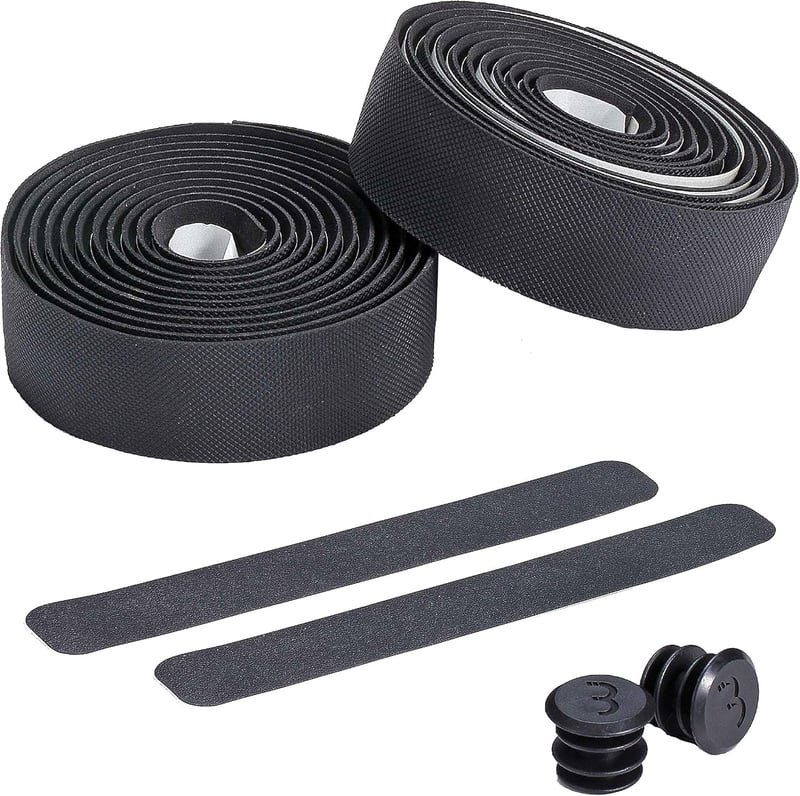 BBB FlexRibbon Gel Kerékpár Kormányszalag Csúszásmentes Shock Proof Grip - black
