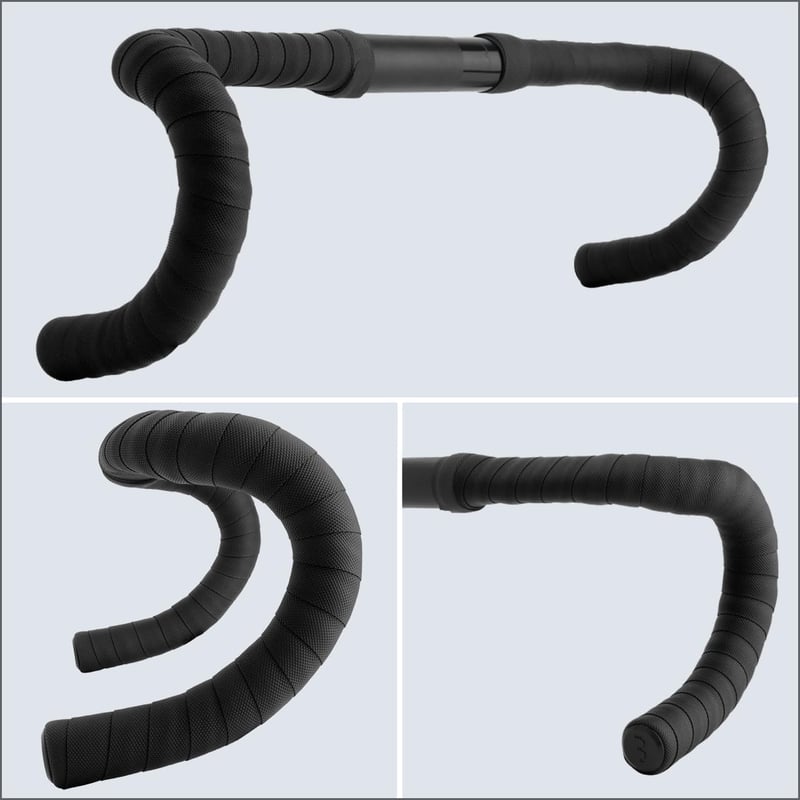 BBB FlexRibbon Gel Kerékpár Kormányszalag Csúszásmentes Shock Proof Grip - black