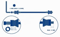 Set de cheițe rapide pentru roată bicicletă BBB WheelFixed BQR-03 - negru 6