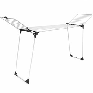 Vileda Infinity Flex Plus kihúzható szárítóállvány 117-200 cm, 30 m — hibás, részben működik: hajlásnál eltört (állapot: lásd a 2. képet)