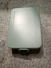 Casetă pentru prânz Mepal Take a Break Large 1500 ml, verde Nordic Sage - pentru 4 sandvișuri, lavabilă în mașina de spălat vase, cutie cu compartimente 2