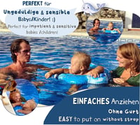 EDWEKIN® Állítható Bébi Úszógumi - Biztonságos Úszássegítő 6 Hónapos-3 Éves Gyerekeknek 5