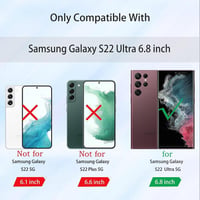Samsung Galaxy S22 Ultra szilikon tok - Sötétkék, ütésálló, puha tapintású védőtok 2