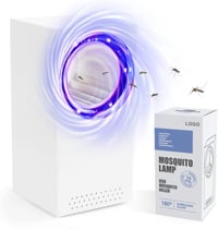 bubbacare Elektromos Rovarcsapda UV Fénnyel - USB Szúnyogirtó Lámpa, Hordozható Rovarölő Ventilátor, Beltéri és Kültéri Használatra, Csendes 1