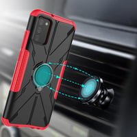 Samsung Galaxy A02S Katonai Védőtok Forgatható Kéztartóval 5