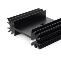 Easycargo fekete anodizált TO-220 alumínium hűtőborda MOSFET-hez, 5 db-os csomag 6