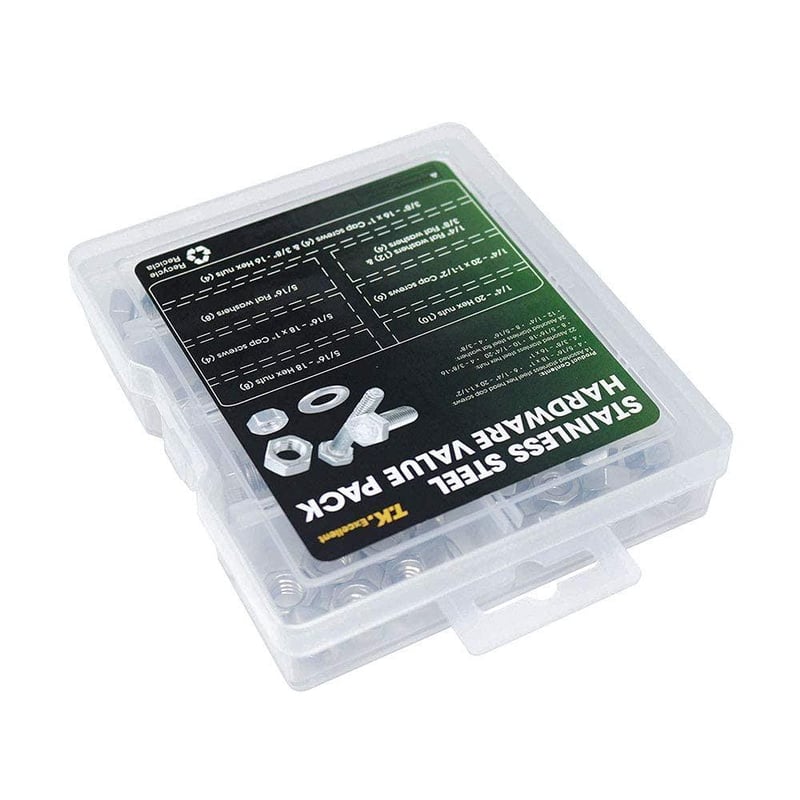 T.K.Excellent 60 db-os rozsdamentes acél hex csavar és anyacsavar készlet
