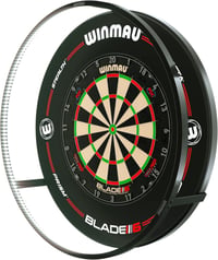 Winmau Plasma Darts Világítás és Kiegészítők - Professzionális Alumínium Dartvilágítás Felnőtteknek, Fekete, 74 cm 1