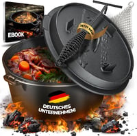 BBQ Ben 9 literes öntöttvas fazék lábakkal, táskával és kiegészítőkkel 1