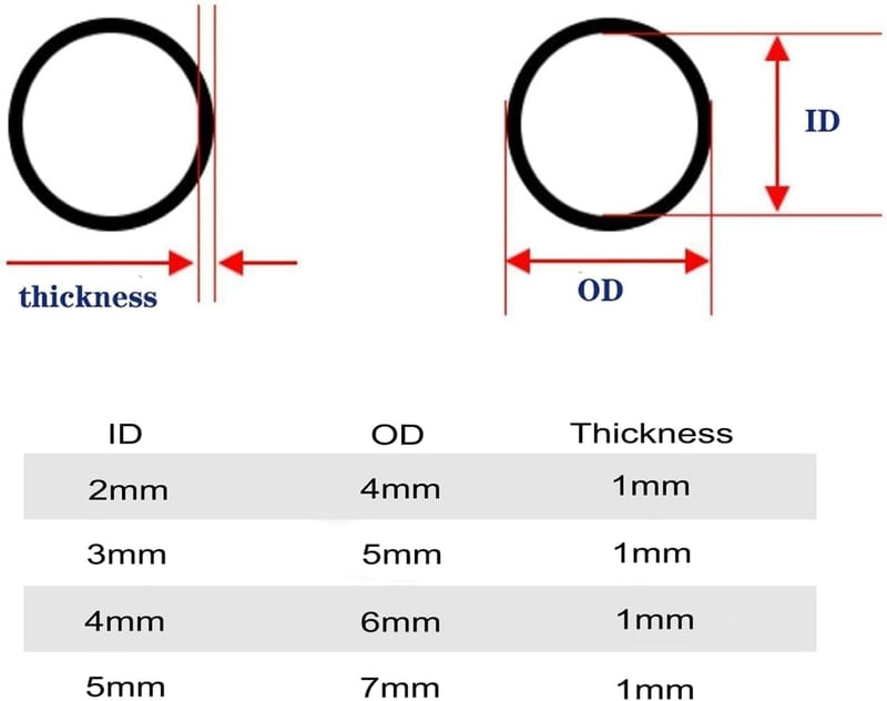 BBYPP Átlátszó Tömlő Szett 2-5mm, 12m Benzin Víz Olaj Szállítás
