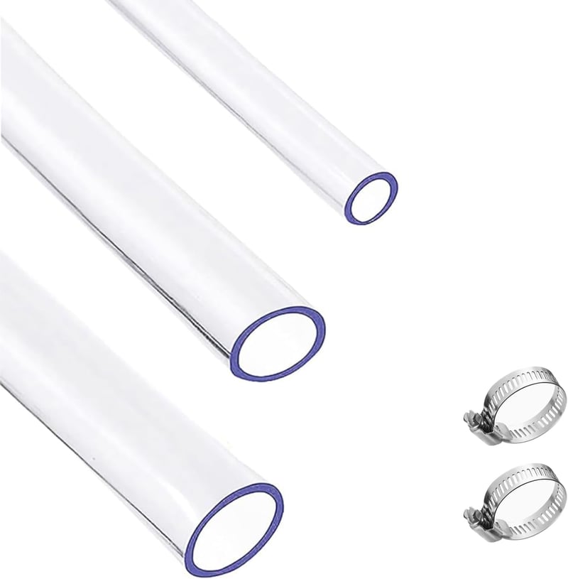 BBYPP Átlátszó Tömlő Szett 6-8mm, 9m Benzin Víz Olaj Szállítás