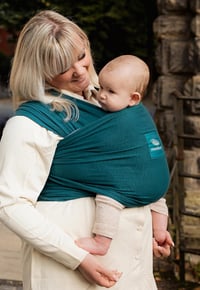 manduca Rugalmas Babahordozó Kendő - Újszülötteknek 3,5 kg-tól 15 kg-ig, 100% Bio Pamut Jersey Anyagból, GOTS Tanúsítvánnyal, Univerzális Mé 9