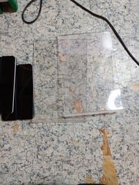 woshilaoDS A6 akrilni stolni držač 2 komada, prozirni obostrani stalak za izbornike i fotografije za restorane, urede, kafiće i hotele 2