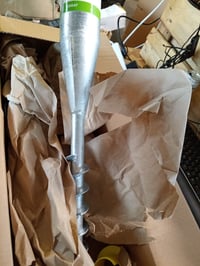 Alberts 610647 Skrutkovateľné puzdro na stĺpiky Ø25-65 mm, 560 mm — chýbajú 3 redukčné krúžky (stav: pozri 2. obrázok) 3