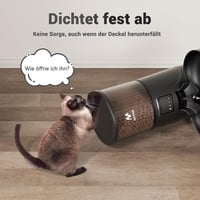 IMIPAW WiFi Automata Adagoló Macskáknak és Kistestű Kutyáknak - 4L Száraztáp Adagoló, Programozható, Napi 1-10 Etetés, Applikációval Vezérel 3