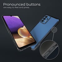 Samsung A32 5G Átlátszó Védőtok Fekete Szegéllyel 4