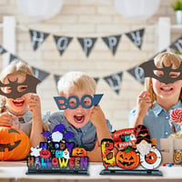 Ijesztő Halloween Tök és Boo Ajtódísz Szett - 2 db-os Dekoráció 6