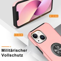 Huawei rózsaszín iPhone 14 tok gyűrűs állvánnyal 7