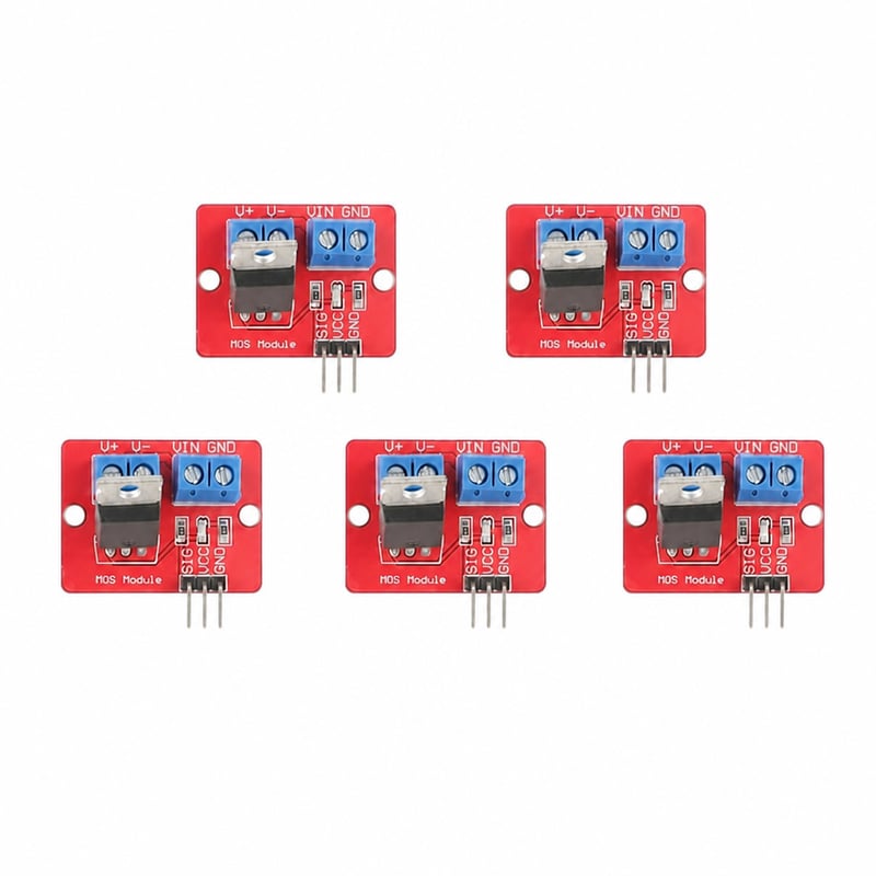 IRF520 MOS Driver Modul PWM Fényerőszabályzó 0-24V MOSFET MCU ARM vezérlőhöz 6 db-os részleges szett