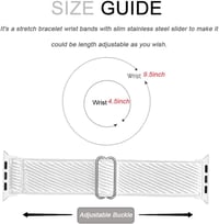 Apple Watch fehér nylon sportszíj 42-45mm modellekhez 3