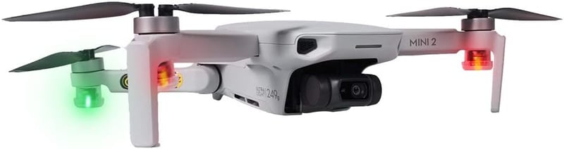 DJI drónokhoz 4 db színes LED éjszakai jelzőfény - Air 2S, Mavic Mini 2, FPV kompatibilis