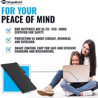HP EliteBook és ZBook akkumulátor NinjaBatt CM03XL - 50Wh, kompatibilis 840 850 G1 G2 modellekkel 4
